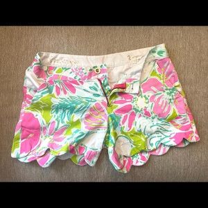 Lilly Pulitzer scalloped shorts